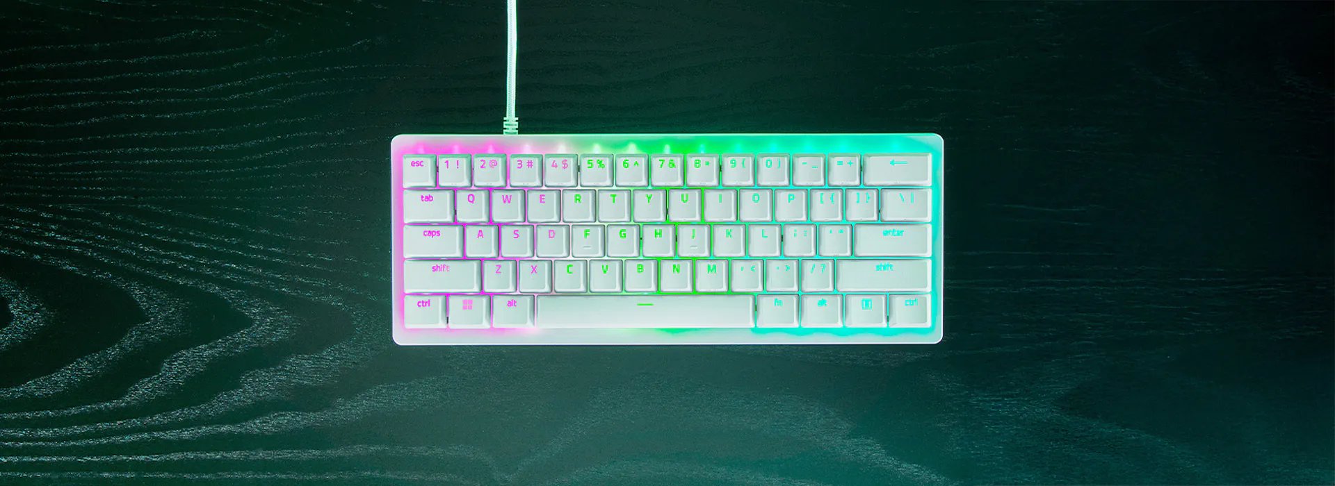 RAZER HUNTSMAN V3 PRO MINI – WHITE EDITION