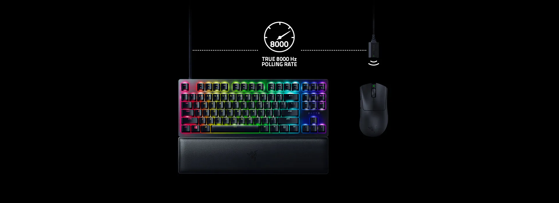 Razer HyperPolling Technology - True 8000 Hz Polling Rate