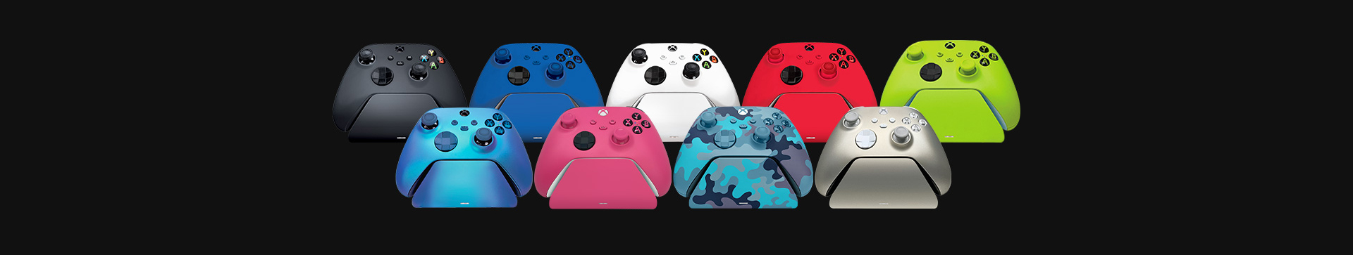 Carbon Black | Shock Blue | Robot White | Pulse Red | Electric Volt | Aqua Shift | Deep Pink | Mineral Camo | Lunar Shift