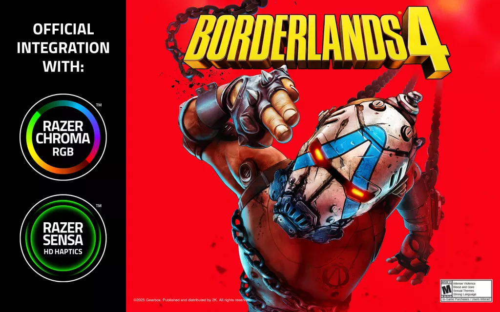Borderlands 4 Meets Razer Chroma & Razer Sensa HD Haptics