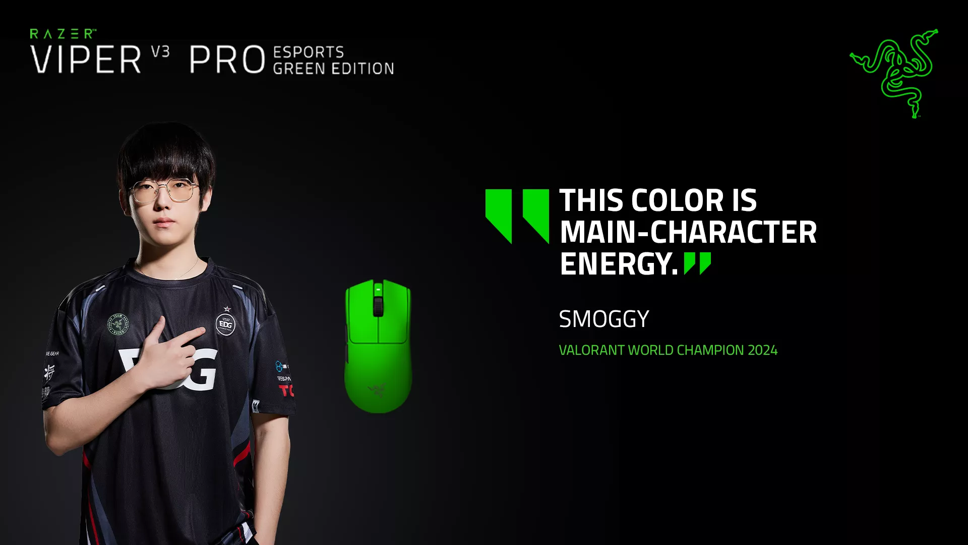 Smoggy - Viper V3 Pro Esports Green Edition