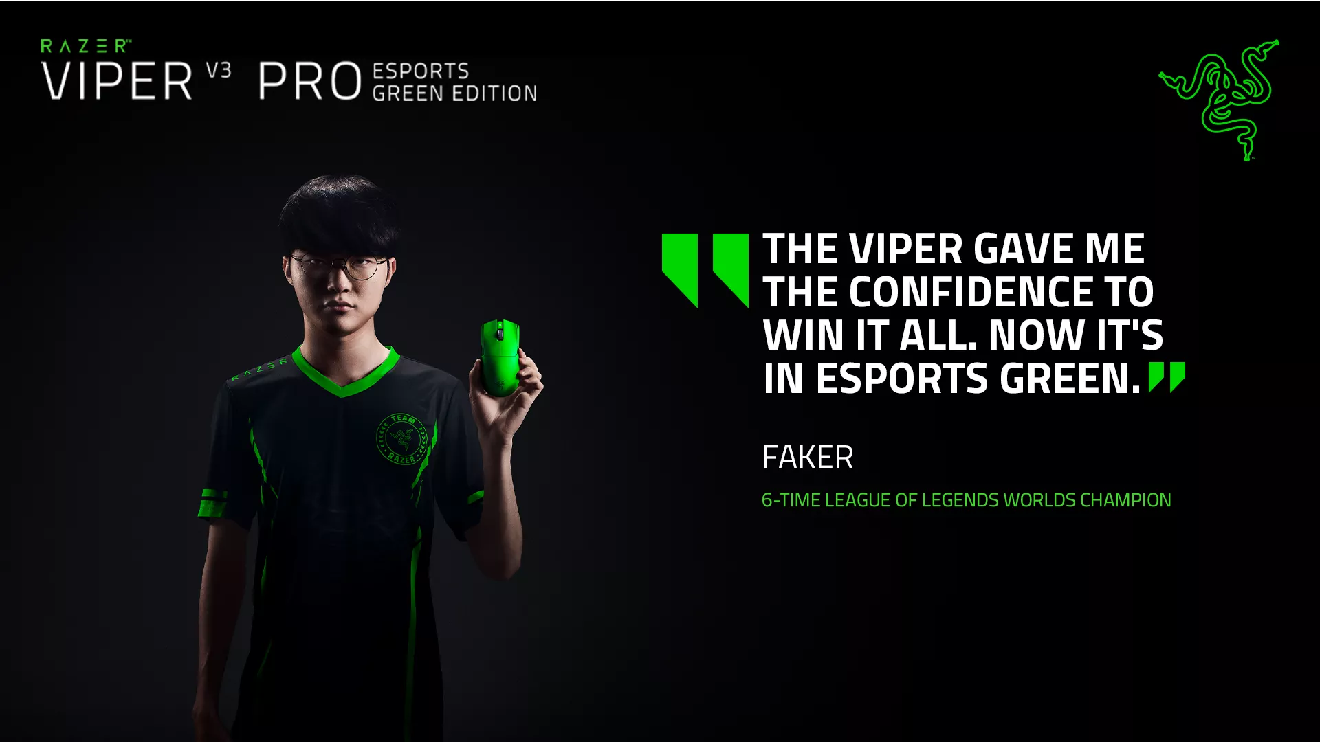 Faker - Viper V3 Pro Esports Green Edition