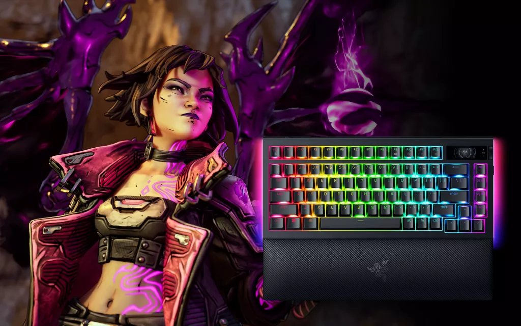 Using the Razer BlackWidow V4 Pro 75% with Vex in Borderlands 4 Using the Razer BlackWidow V4 Pro 75% with Vex in Borderlands 4