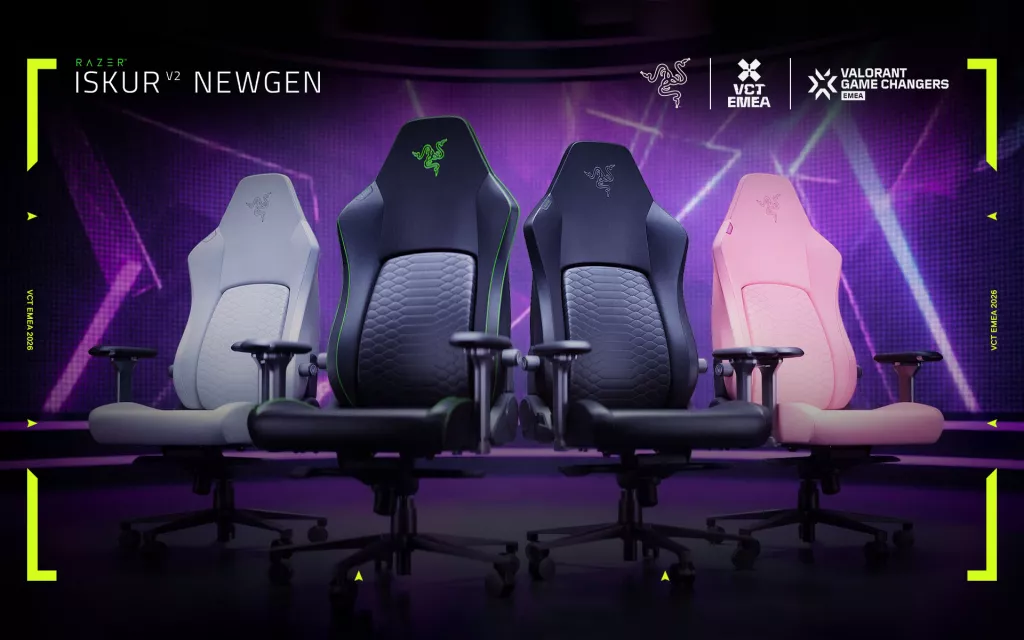 Razer Iskur V2 NewGen Named Official Gaming Chair of VALORANT Esports EMEA 2026 & 2027