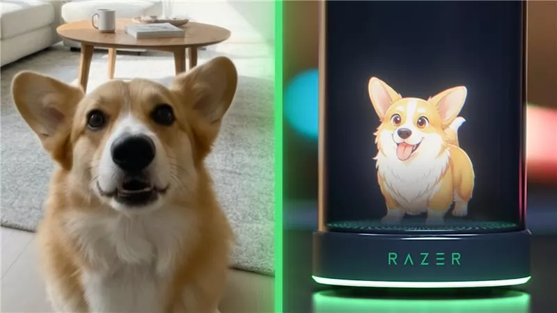 Upload an image of your pet into the Razer AVA Mini to generate a digital companion