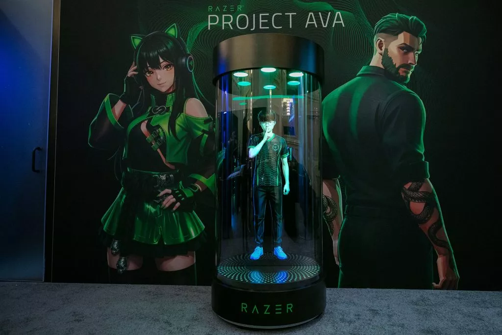 Razer Project AVA at CES 2026.