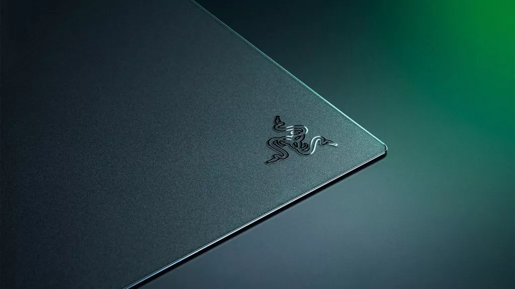 The triple-headed snake trademark of Razer on the Razer Atlas Pro.