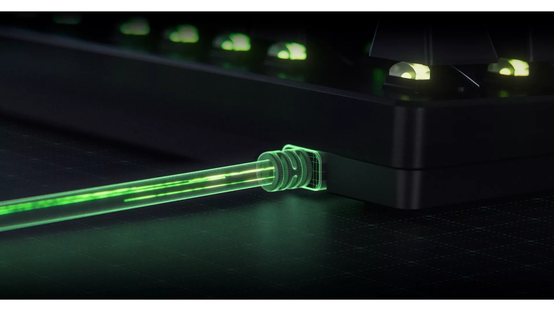 A conventional 1000 Hz keyboard can report its input state up to 1,000 times per second. True 8000 Hz HyperPolling increases that rate to up to 8,000 times per second, reducing how long an input may wait before it is reported.