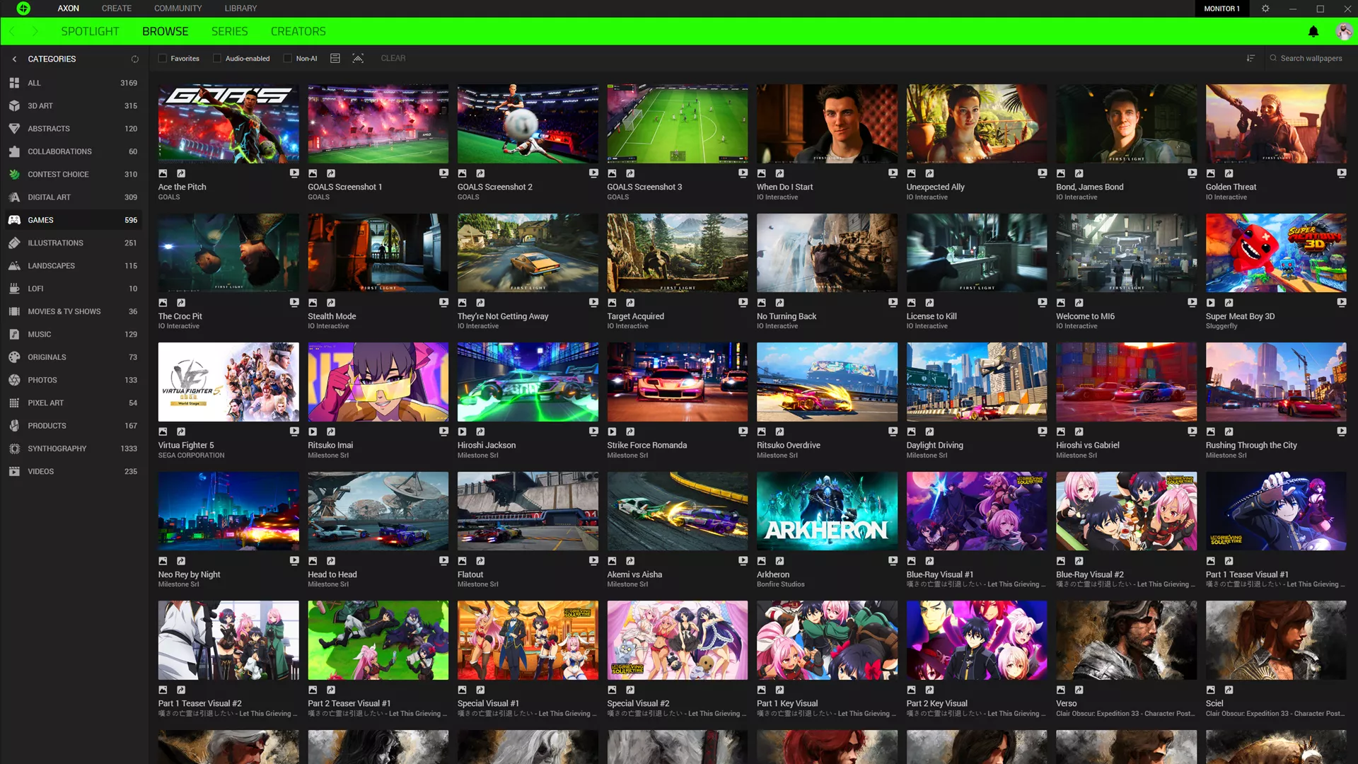 4K gaming wallpaper displayed on a PC gaming setup