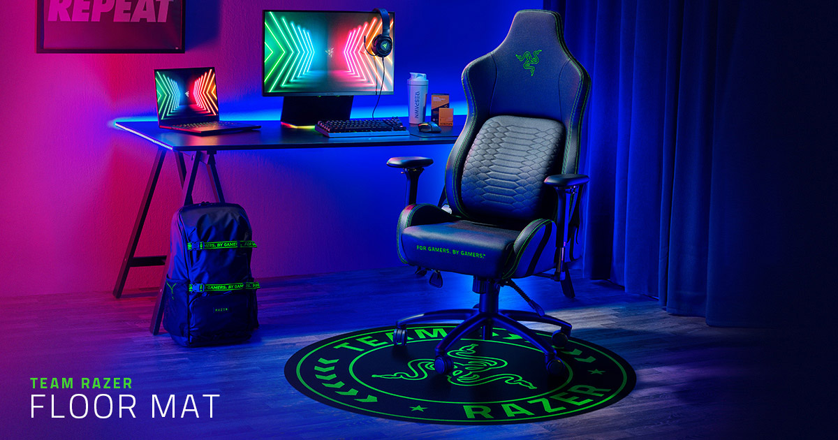 Room and Gaming Chair Accessory - Team Razer Floor Rug