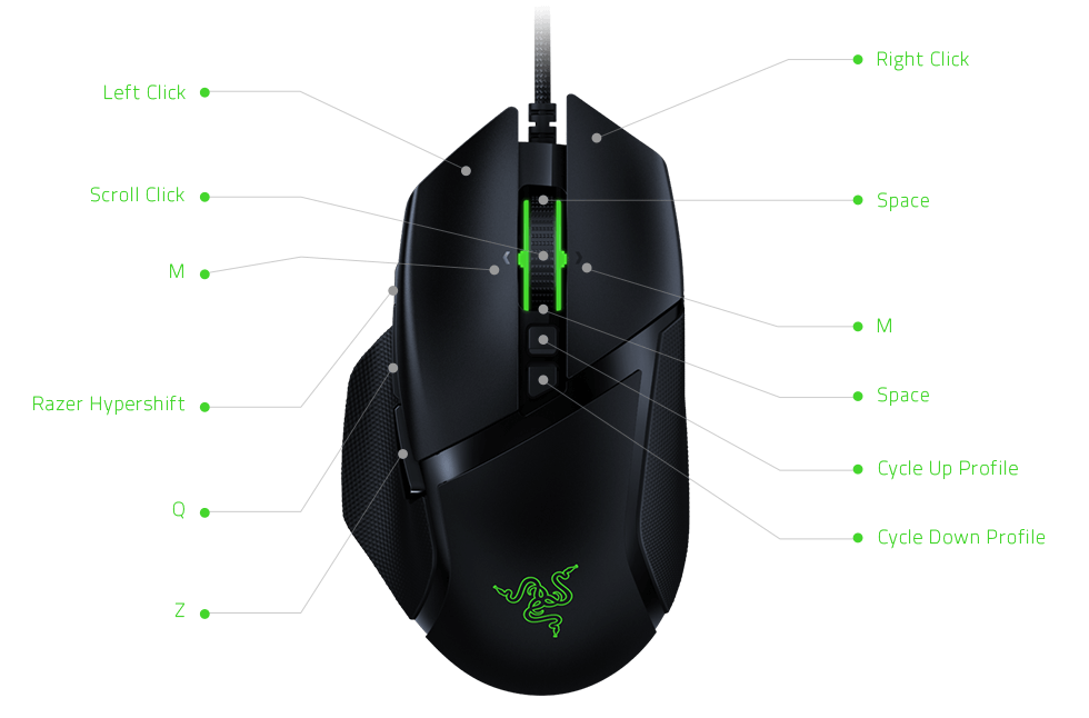 有线游戏鼠标— Razer Basilisk 巴塞利斯蛇V2 | Razer 雷蛇中文官网