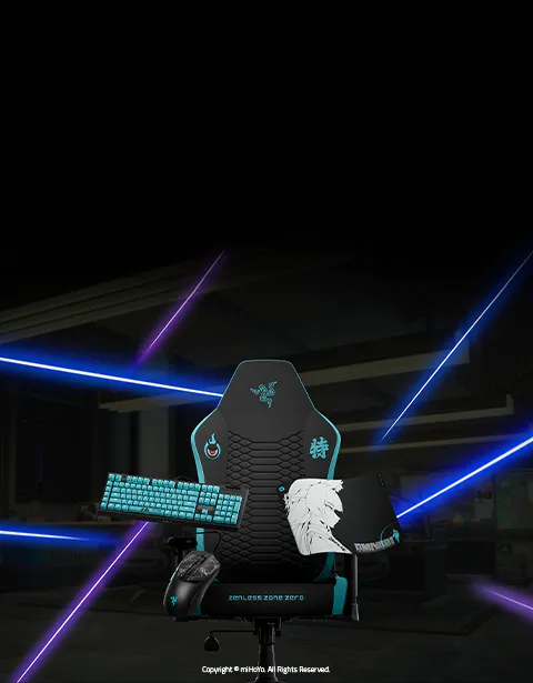 Zenless Zone Zero Razer peripherals. Copyright © miHoYo. All Rights Reserved.