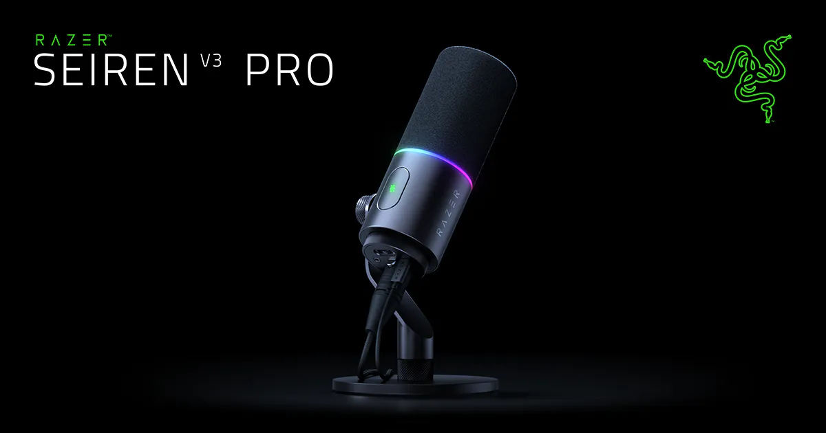 ダイナミック USB-C ストリーミングマイク - Seiren V3 Pro | Razer 日本