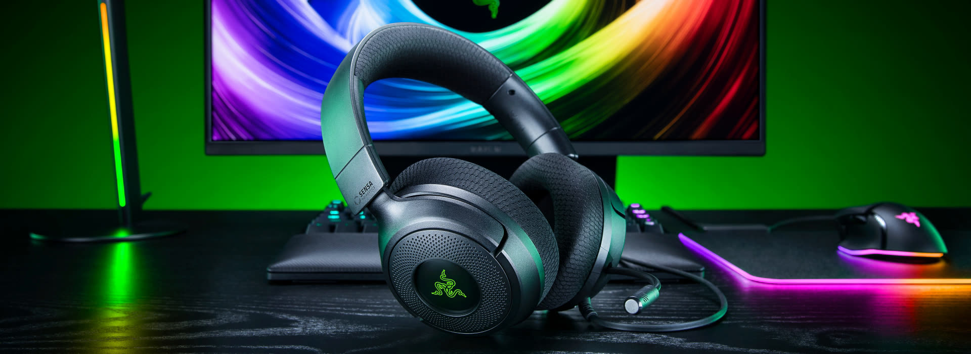 ヘッドホン Razer Kraken V4 X razer-kraken-v4x-sensa-haptics