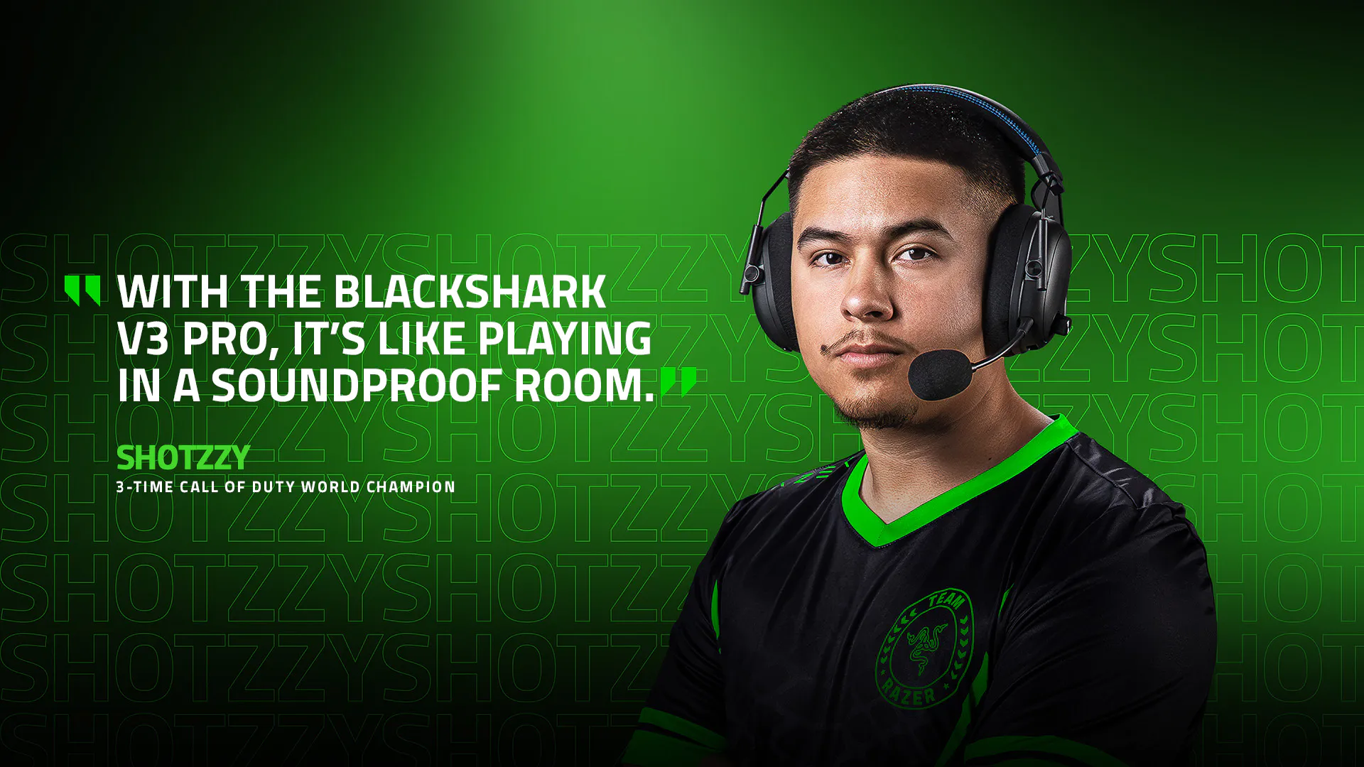 With the Blackshark V3 Pro, it’s like playing in a soundproof room. | Shotzzy | Optic Gaming | 3-time Call of Duty World Champion
