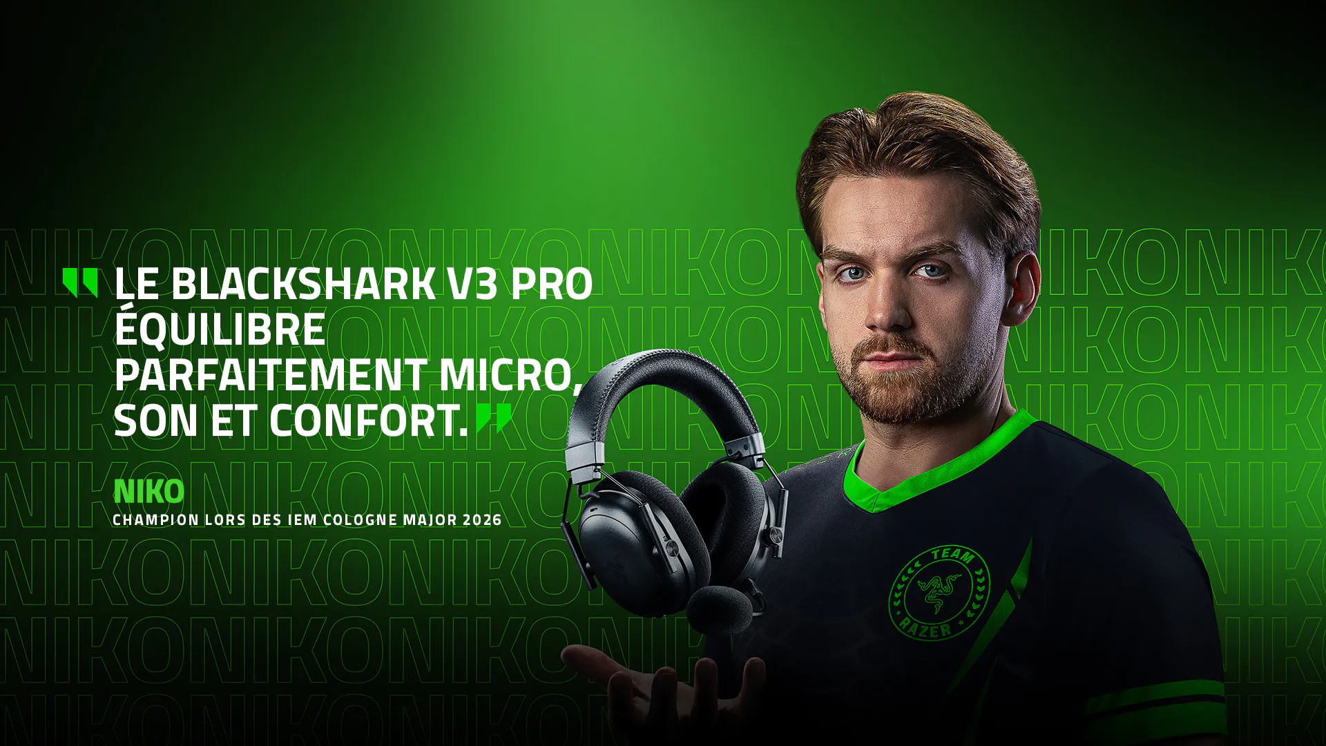 LE BLACKSHARK V3 PRO ÉQUILEBRE PARFAITEMENT MICRO, SON ET CONFORT. | NIKO | CHAMPION LORS DES IEM COLOGNE MAJOR 2026