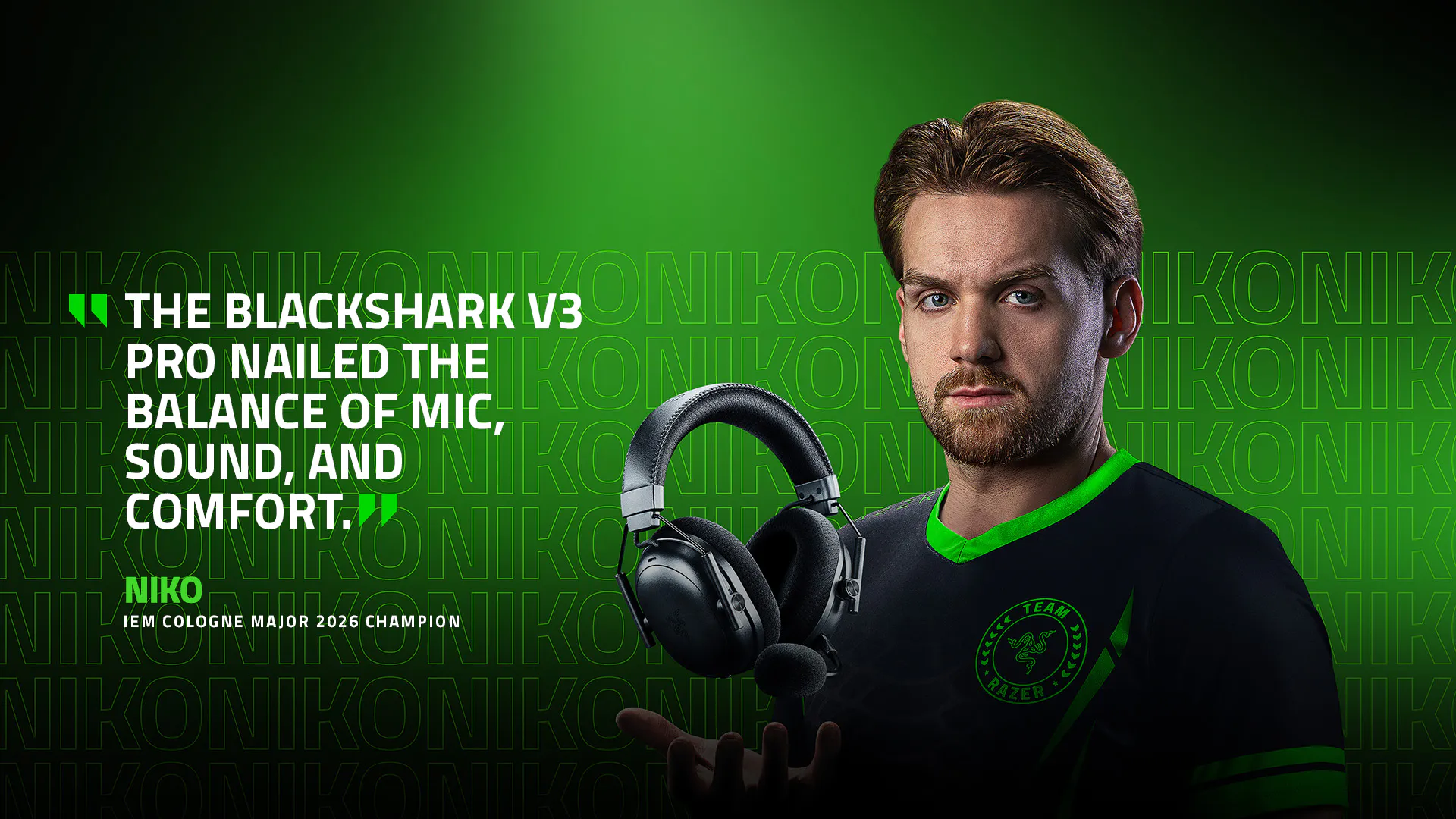 THE BLACKSHARK V3 PRO NAILED THE BALANCE OF MIC, SOUND, AND COMFORT. | NIKO | IEM COLOGNE MAJOR 2026 CHAMPION
