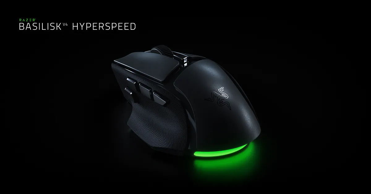Razer Basilisk V4 HyperSpeed - Ergonomic Gaming Mouse | Razer United States