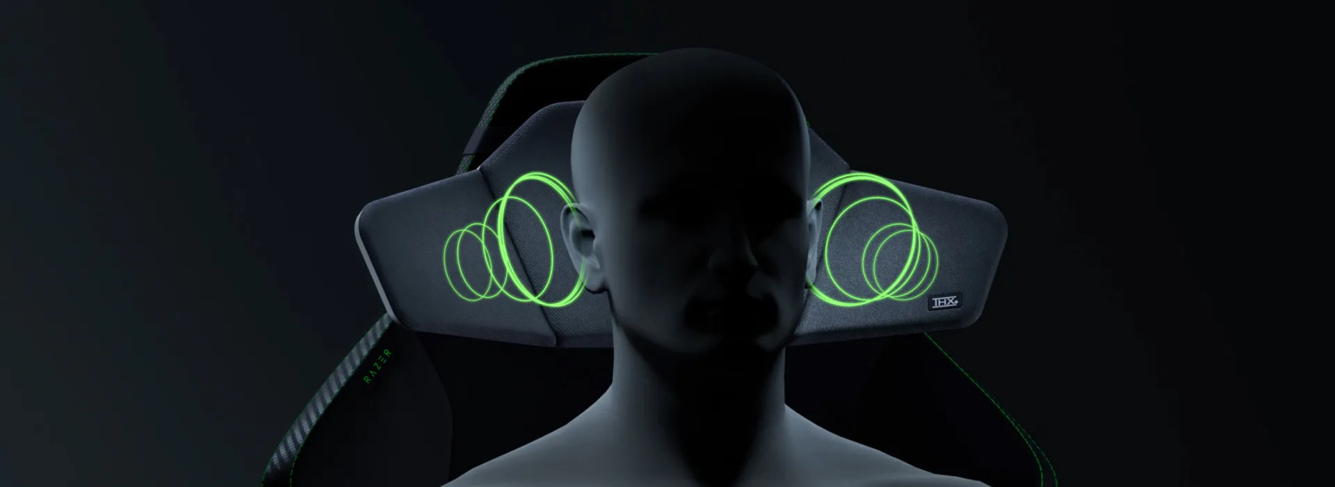 Wireless Speaker Head Cushion for Gaming Chairs - Razer Clio