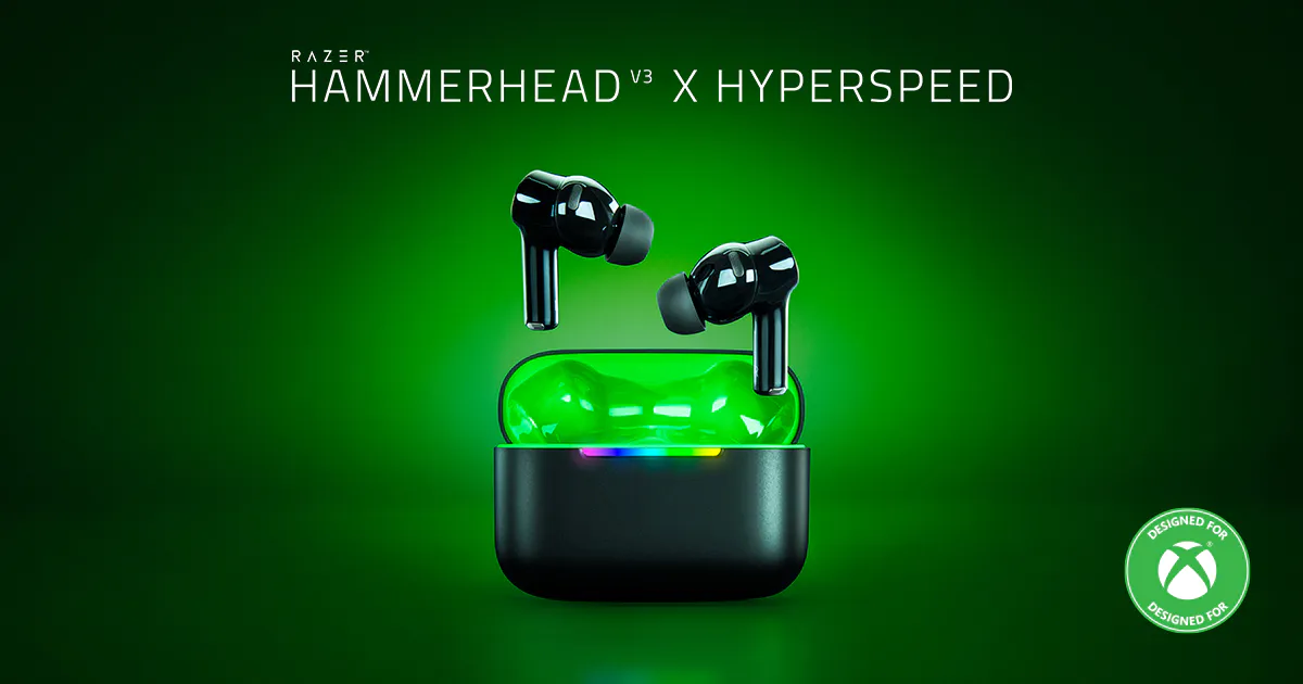 Razer Hammerhead V3 X HyperSpeed for Xbox Gaming Earbuds | Razer