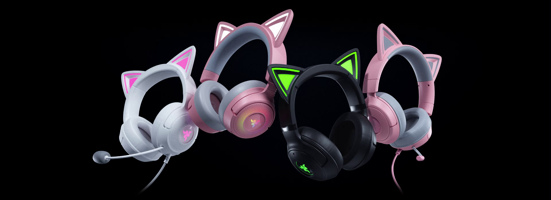 Razer Kraken Kitty Edition ゲーミングヘッドセット Razer Kraken Kitty V2 Pro 有線 ゲーミング ヘッドセット
