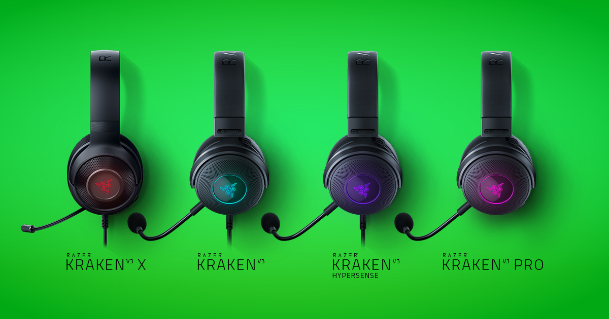 触覚テクノロジー搭載ゲーミングヘッドセット - Razer Kraken シリーズ