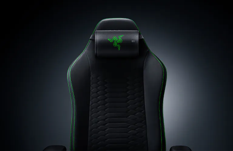 Razer Clio X on Razer Gaming Chair - Front view 3