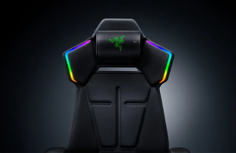 Razer Clio X on Razer Gaming Chair - Front view 2