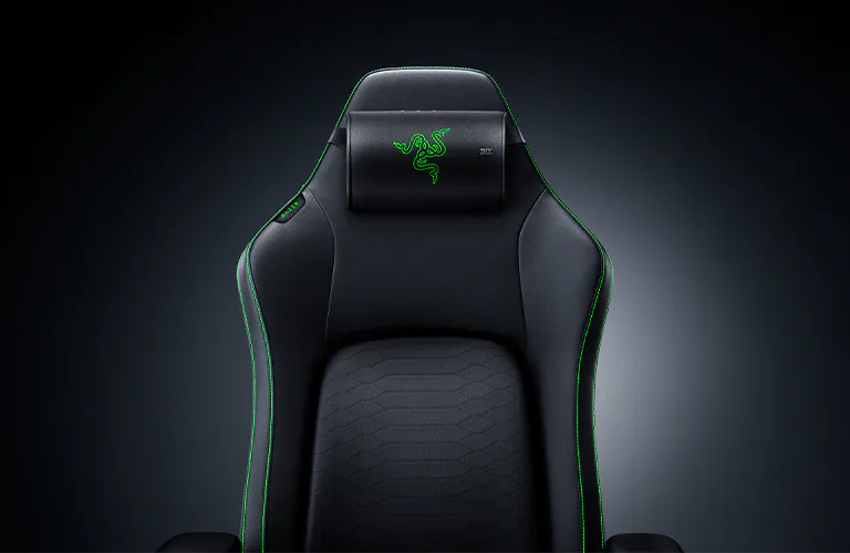 Razer Clio X on Razer Gaming Chair - Front view 1