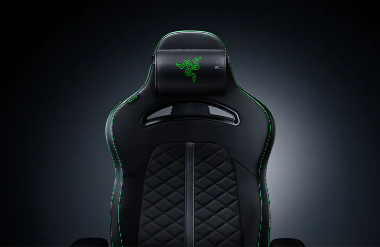 Razer Clio X on Razer Gaming Chair - Front view 5