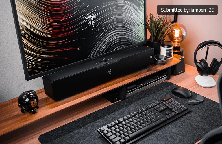 Razer Leviathan V2 Pro サウンドバー Razer、ビームフォーミングサウンドバー「Leviathan V2 Pro