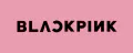 Pink background with the black text "BLACKPINK" in a stylized font.