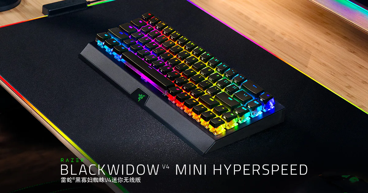 Razer BlackWidow V4 Mini HyperSpeed: Hot-Swappable Wireless Keyboard |  Razer United States