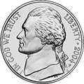 US Nickel Coin for size comparison