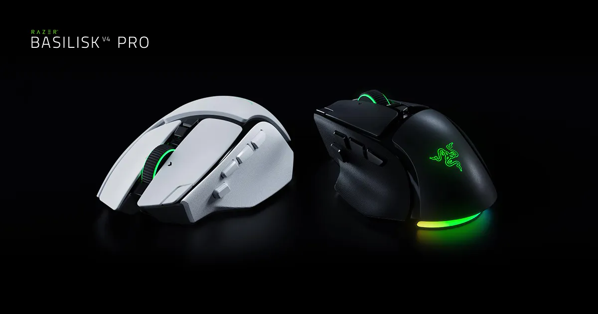 Razer Basilisk V4 Pro - 競技向け ワイヤレスゲーミングマウス