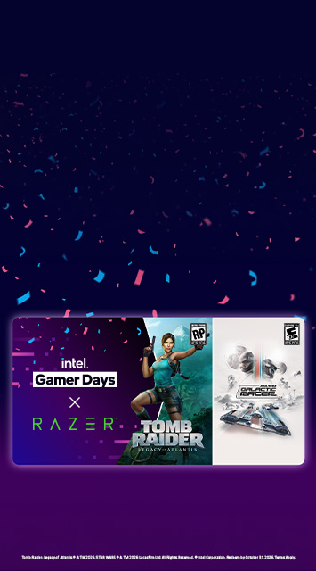 Tomb Raider: Legacy of Atlantis © & TM 2026. STAR WARS © & TM 2026 Lucasfilm Ltd. All Rights Reserved. © Intel Corporation.