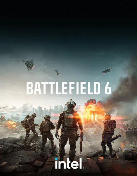 Battlefield 6 image and Intel logo