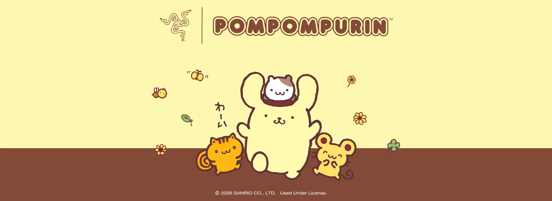Razer | POMPOMPURIN™; © 2026 SANRIO CO., LTD. Used Under License.