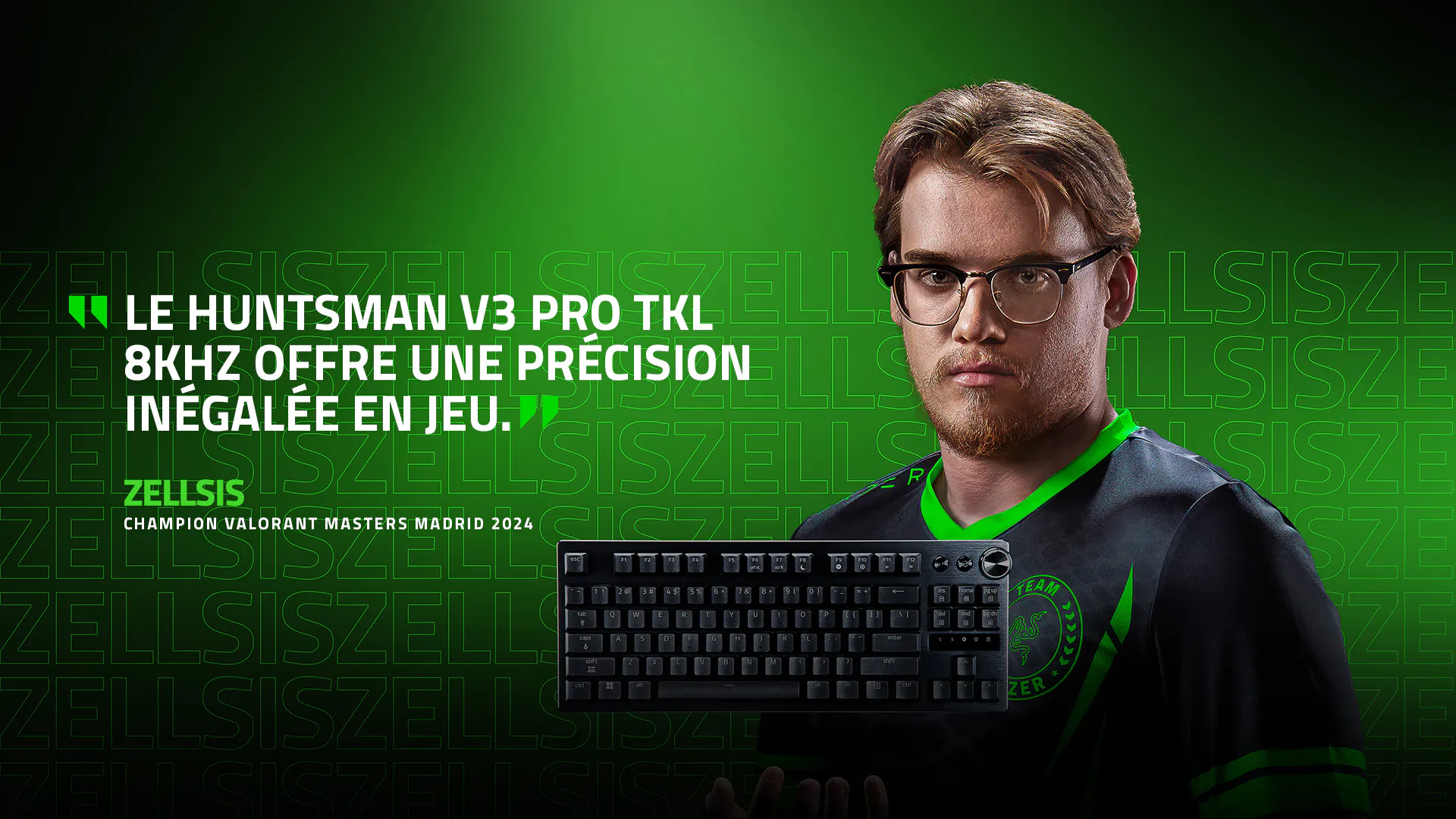LE HUNTSMAN V3 PRO TKL 8KHZ OFFRE UNE PRÉCISION INÉGALÉE EN JEU | ZELLSIS | CHAMPION DES MASTERS MADRID 2024 DE VALORANT