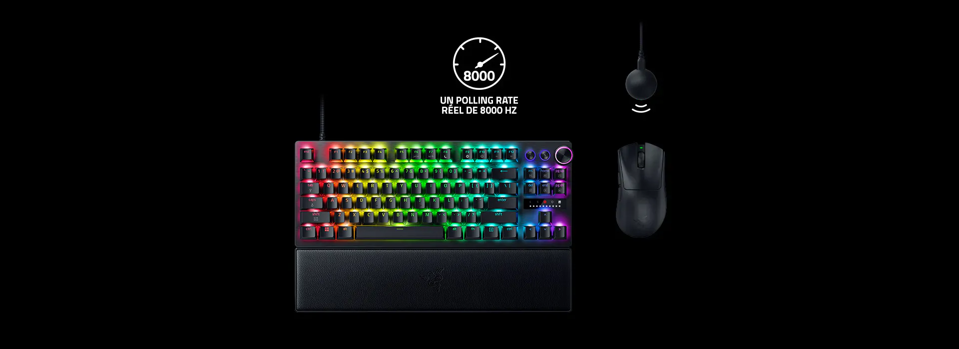 UN POLLING RATE RÉEL DE 8000 HZ