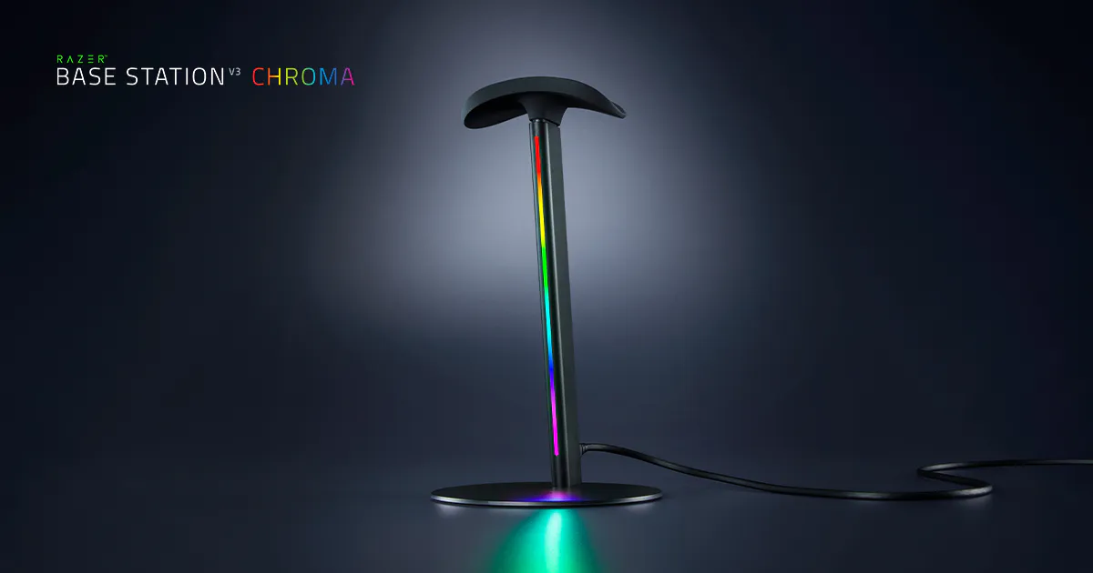 Razer Base Station V3 Chroma RGB Gaming Headset Stand | Razer