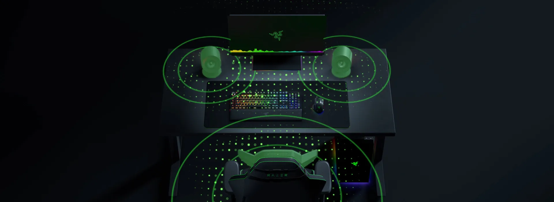 Wireless Speaker Head Cushion for Gaming Chairs - Razer Clio