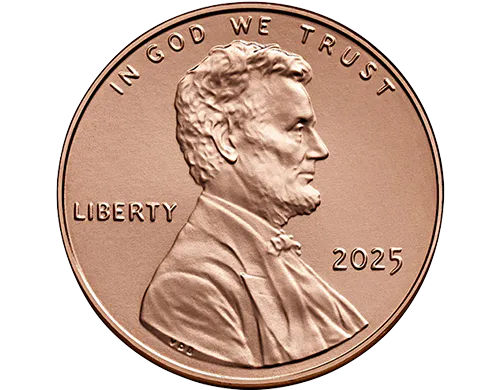 US Penny Coin for size comparison
