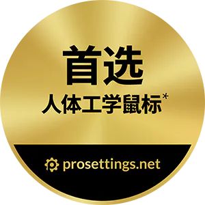 #1 Ergonomic Mouse badge from prosettings.net