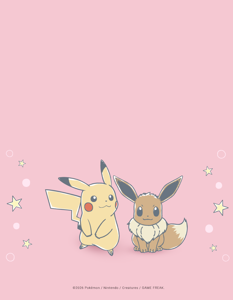 Pikachu and Eevee © 2026 Pokemon / Nintendo / Creatures / Game Freak