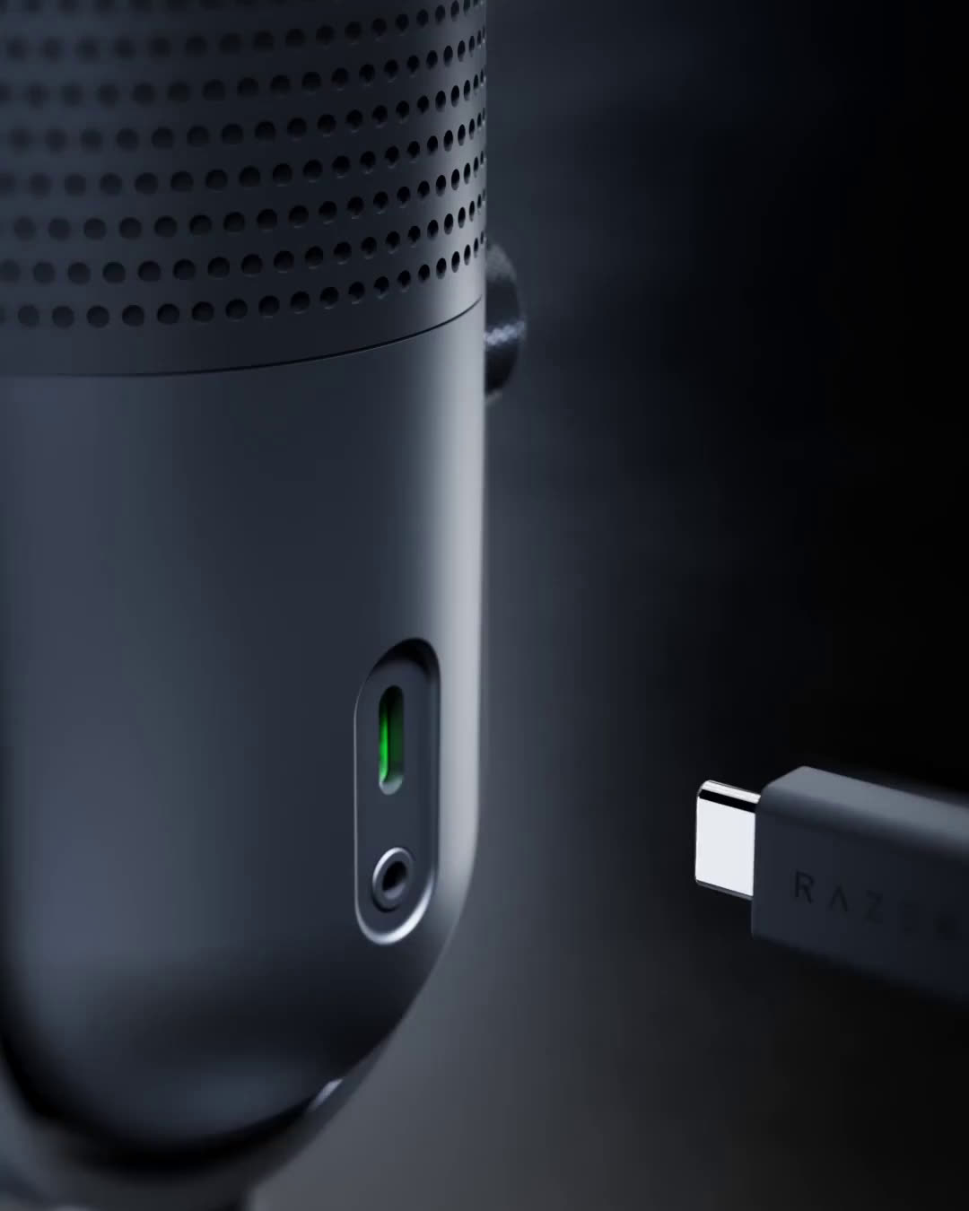 Pro RGB USB Microphone with Tap-to-Mute - Razer Seiren V3 Chroma