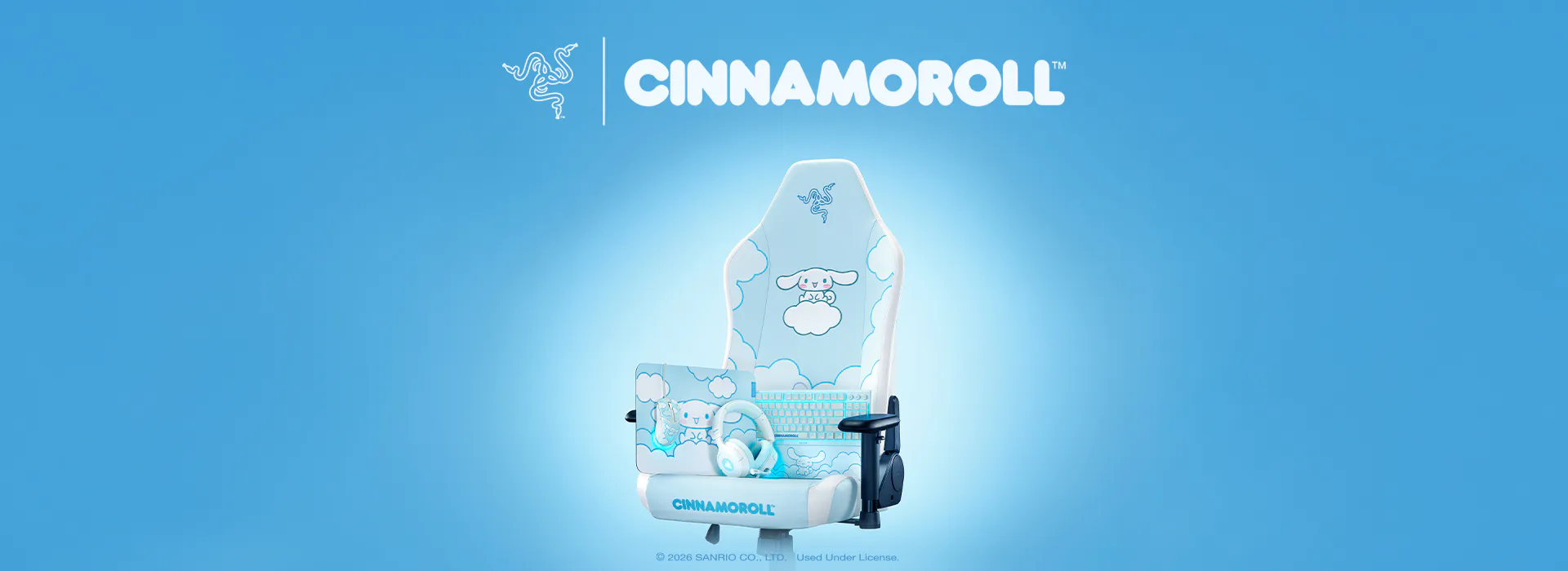 Razer | Cinnamoroll; © 2026 SANRIO CO., LTD. Used Under License.