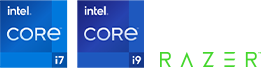 intel core razer logos