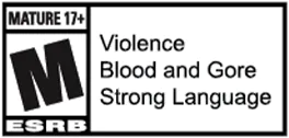 MATURE 17+ M ESRB - Violence Blood and Gore Strong Language logo
