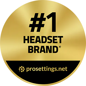 #1 headset brand*. Reviewed by prosettings.net